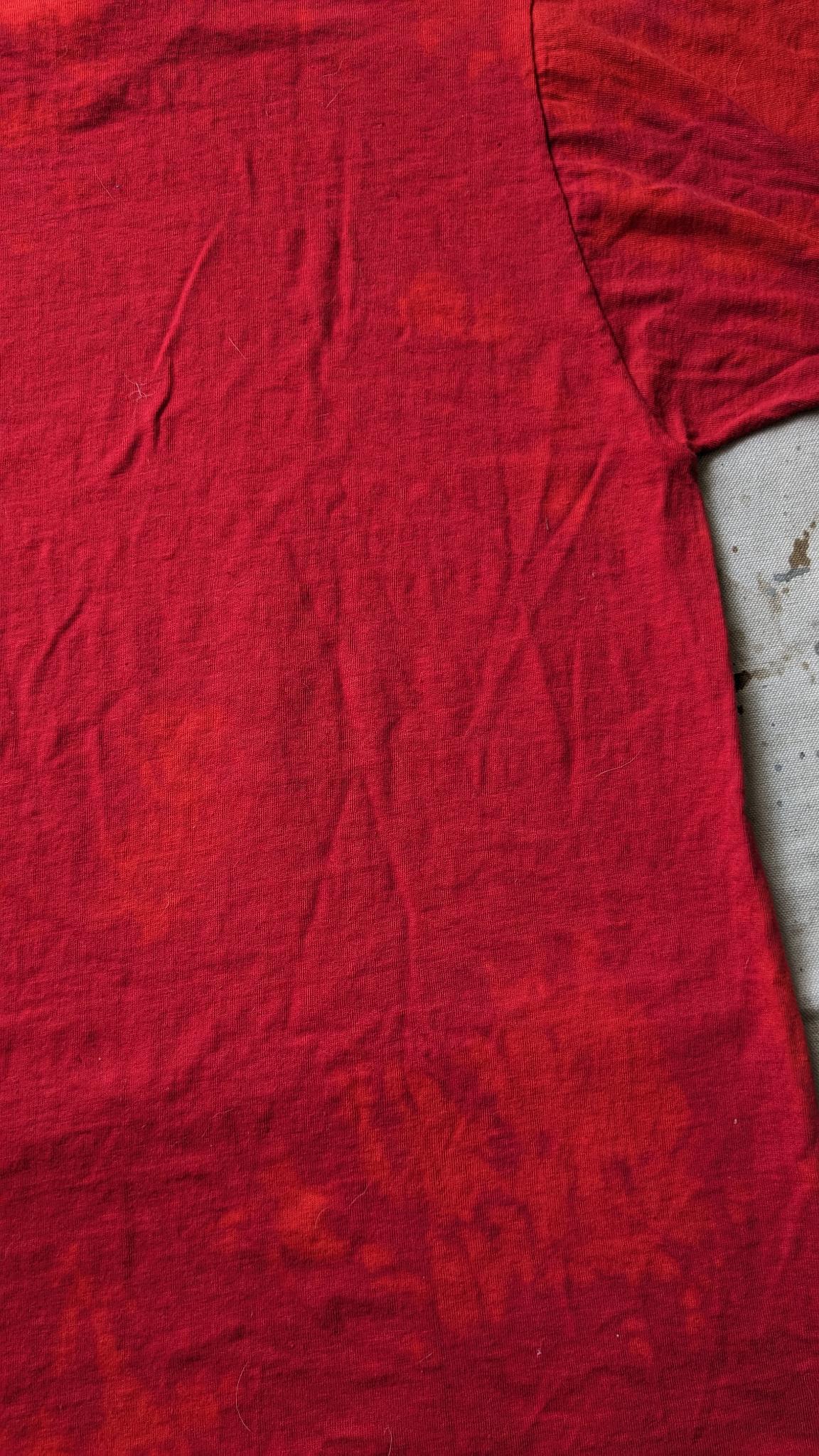 All cotton red tee