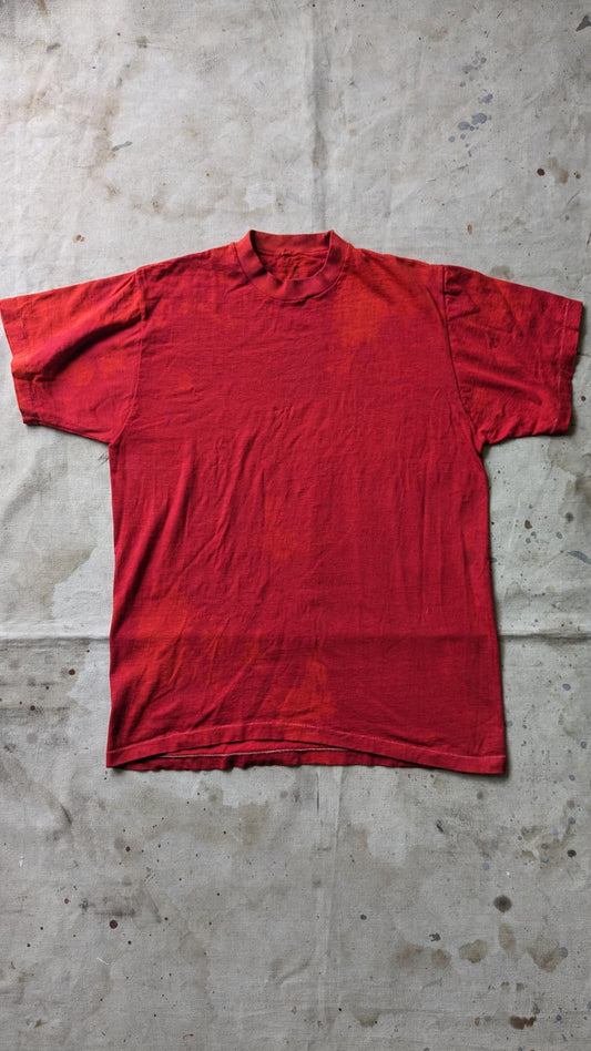 All cotton red tee