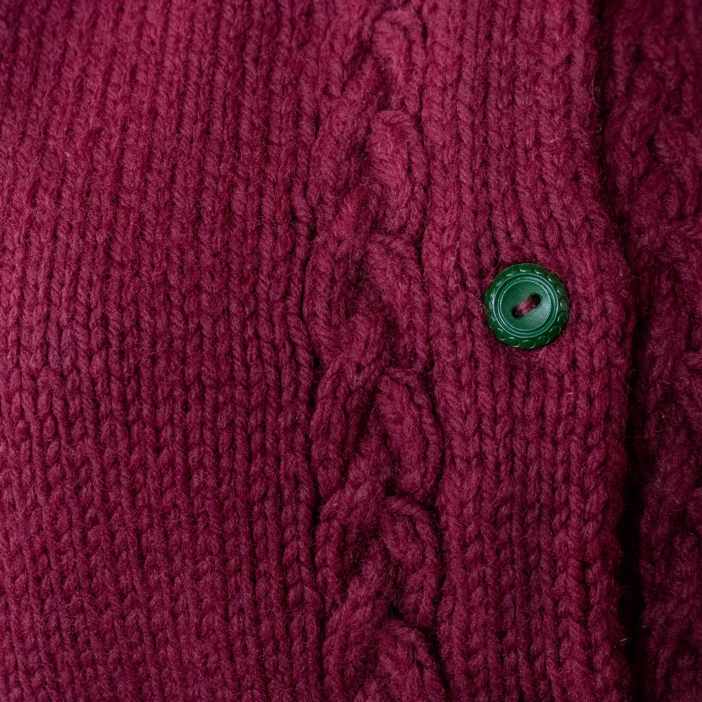 Vintage Small Medium Burgundy Wool Sweater with Camp Patch